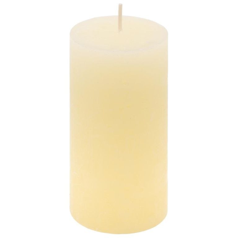 Zestaw świec rustykalnych, 10 cm, Ø 5 cm, kremowy, 16 szt.